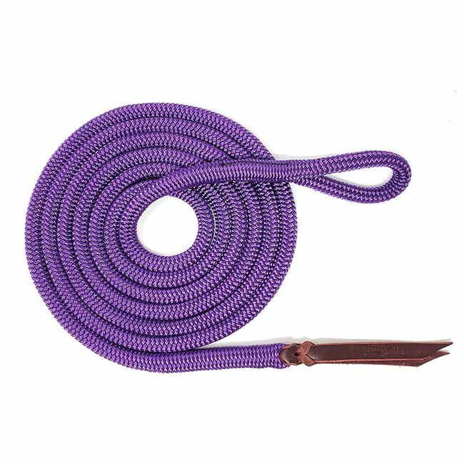 Knotty Girlz 9/16" Diameter Premium Polyester Yacht Braid Lead Rope with Loop End image number null