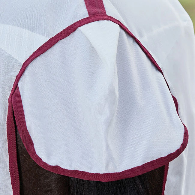 WeatherBeeta ComFiTec Essential Fly Sheet Combo - White/Maroon image number null