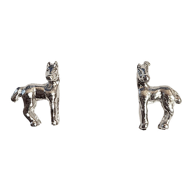 Finishing Touch of Kentucky Imitation Rhodium Foal Earrings image number null