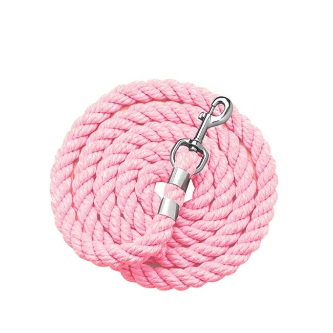 Perri's Solid Cotton Lead With Snap End - Pastel Pink image number null