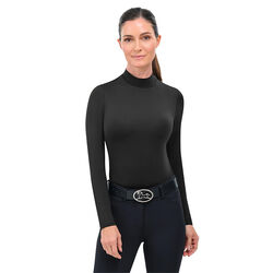 RJ Classics Women's Jemma Mock Neck Shirt - Black