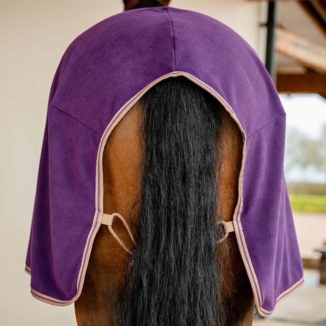 Horseware Amigo Fleece Cooler - Winterberry/Taupe image number null