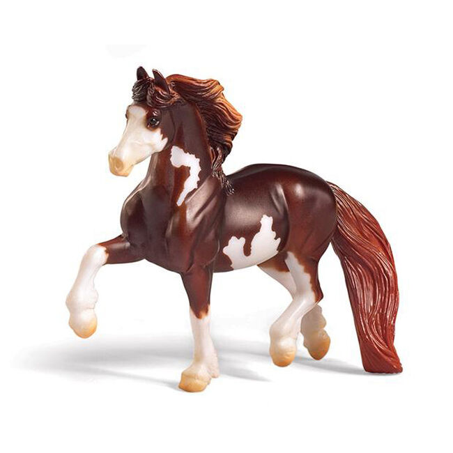 Breyer Stablemates Little Red Stable Set with Two Horses image number null