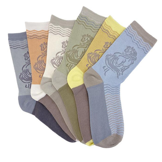 Kelley and Company Adult Crew Socks - Reflections - 3 Pairs image number null