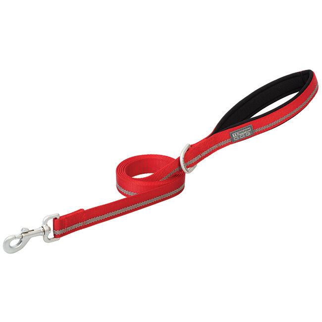 Terrain D.O.G. Reflective Neoprene-Lined Dog Leash - Red image number null