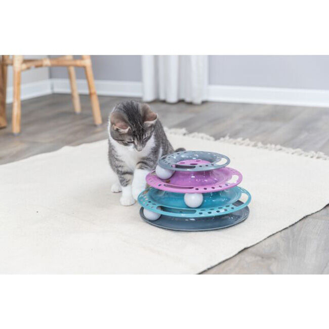 Trixie Catch the Balls - Indoor Interactive Cat Track Toy - Multicolor image number null