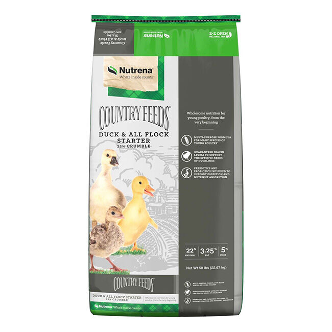 Nutrena Country Feeds Duck & All Flock Starter - 50 lb image number null