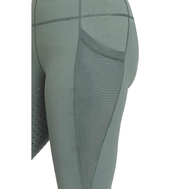 TuffRider Women's Minerva EquiCool Full Seat Tights - Duck Green image number null