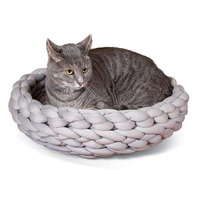 K&H Pet Knitted Cat Bed - Gray image number null