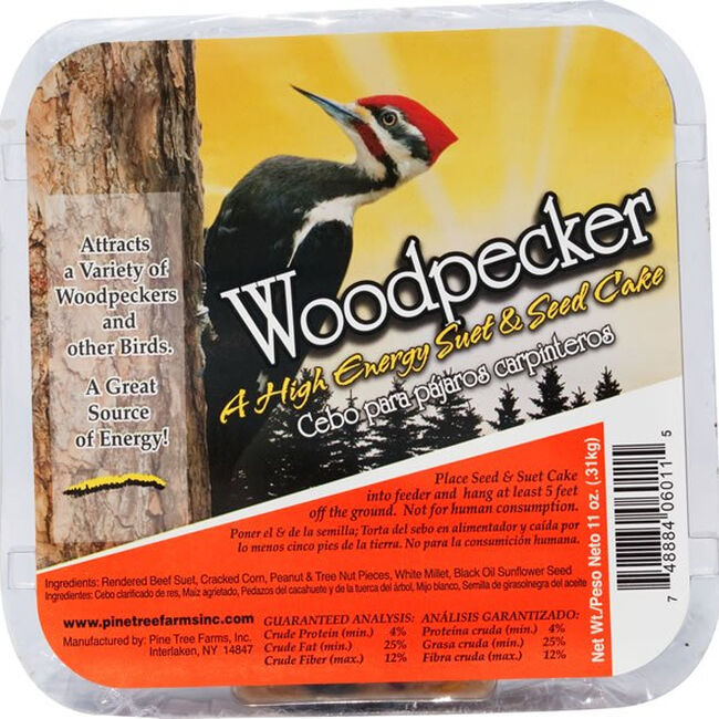 Pine Tree Farms Woodpecker Suet Cake The Cheshire Horse