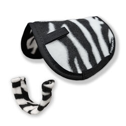Crafty Ponies Toy Saddle Pad and Girth Cover - Zebra