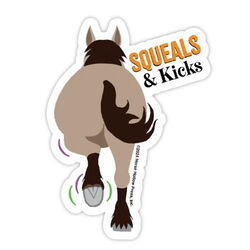 Horse Hollow Press Die-Cut Sticker - Squeals & Kicks