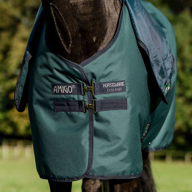 Horseware Amigo Ripstop 900D Plus Turnout (0g Light) - Dynasty Green/Navy/Silver image number null
