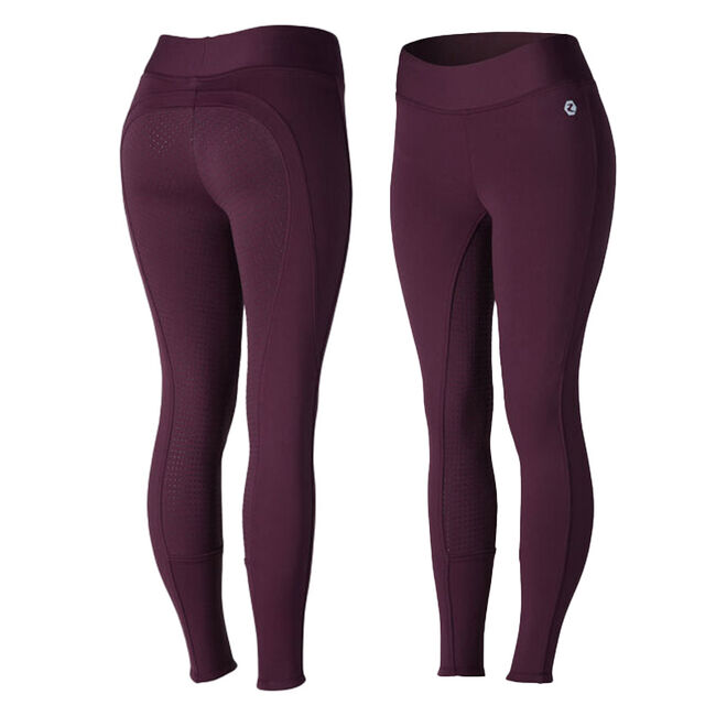 Horze Women's Active Winter Silicone Full Seat Tights image number null