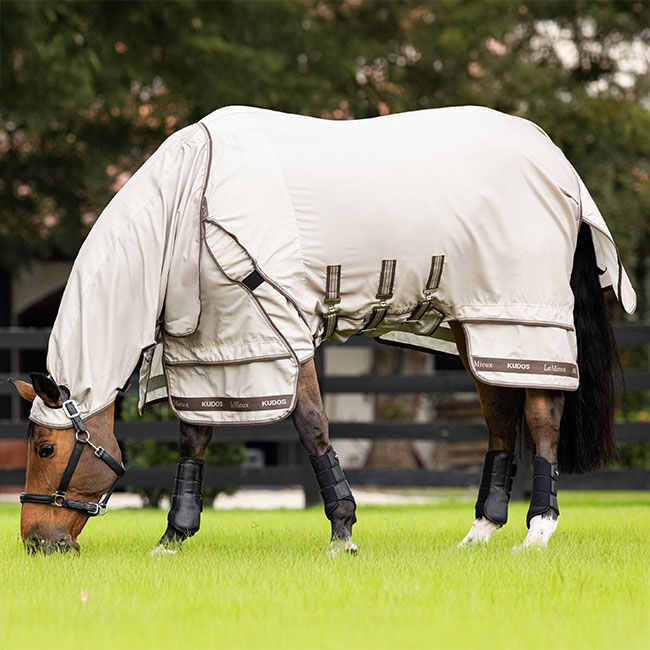 LeMieux Kudos Sweet Itch Blanket - Stone image number null