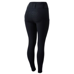 Horze Women's Everly Full Grip Winter Riding Tights - Black