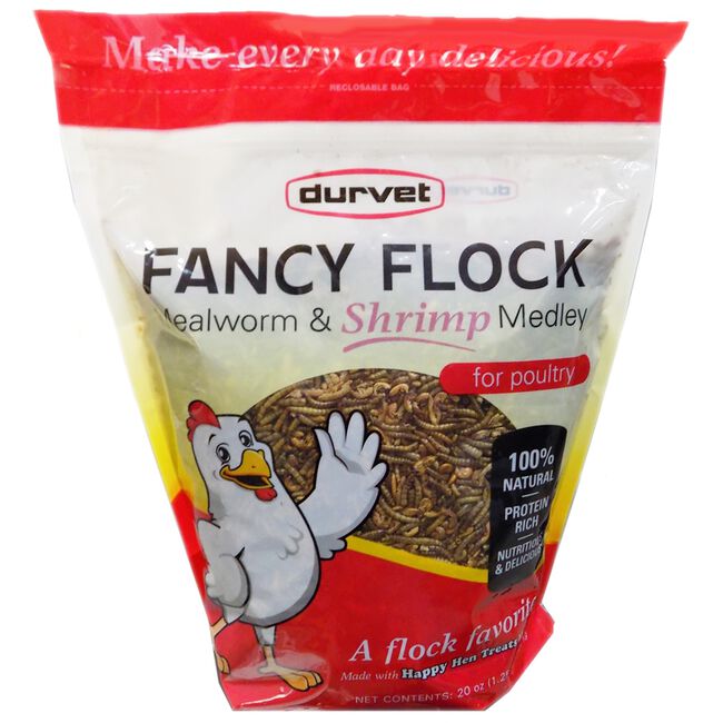 Durvet Fancy Flock Mealworm & Shrimp Poultry Treat  image number null