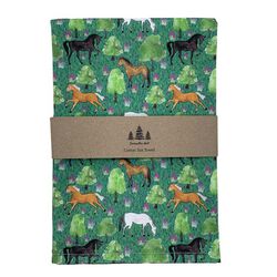 Samantha Hall Designs Tea Towel - Horses