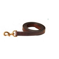 Tory Leather 1” X 7’ Single Ply Lead with a Brass Bolt Snap