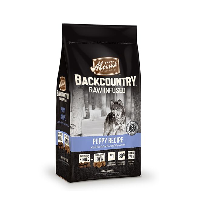 Merrick Back Country Raw Infused Puppy Recipe Dry Dog Food-22lb image number null