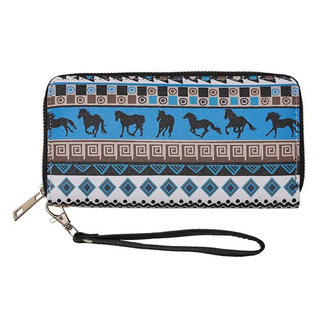 AWST International Clutch Wallet - Tribal Horses image number null
