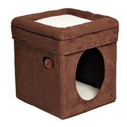 MidWest Curious Cat Cube - Brown - Closeout