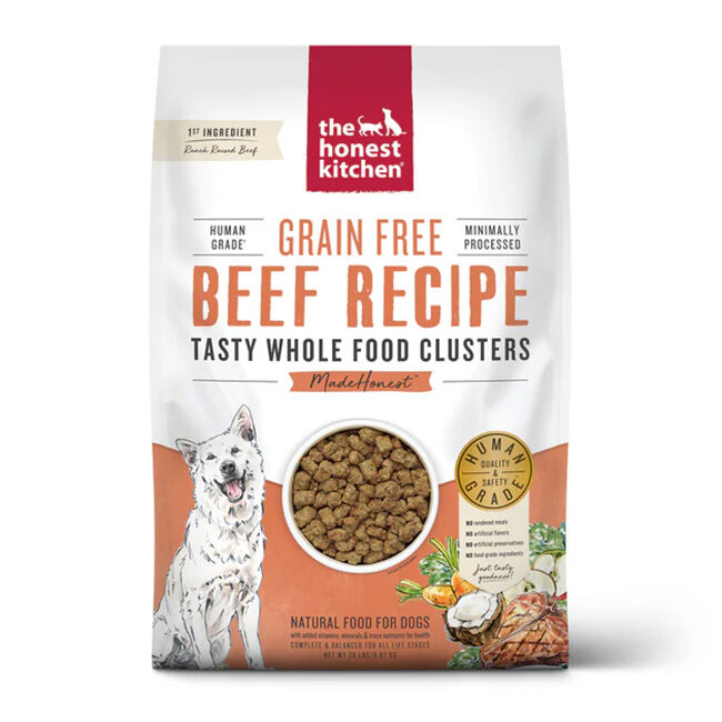 The Honest Kitchen Grain-Free Whole Food Clusters Dog Food - Beef Recipe image number null