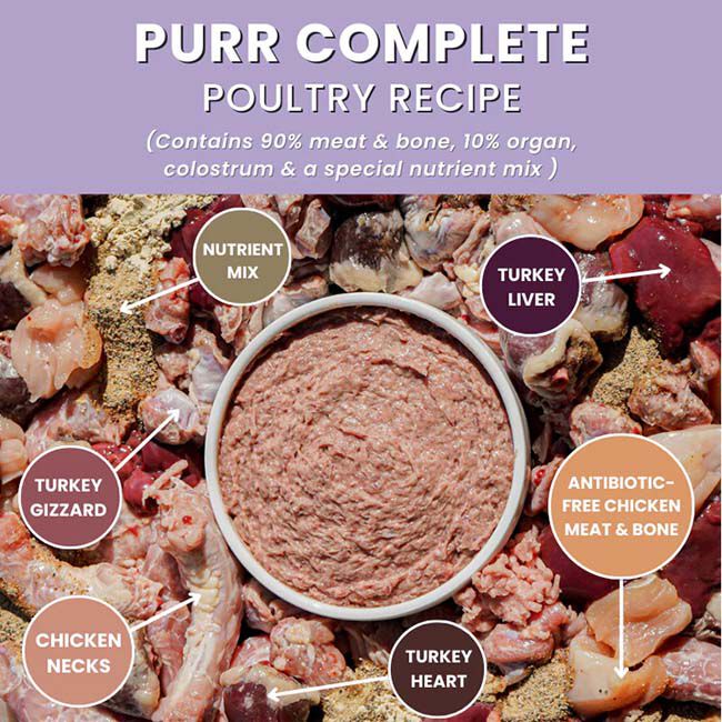 Oma's Pride Purr Complete Feline Poultry Recipe - Portion Packs - 3 lb image number null