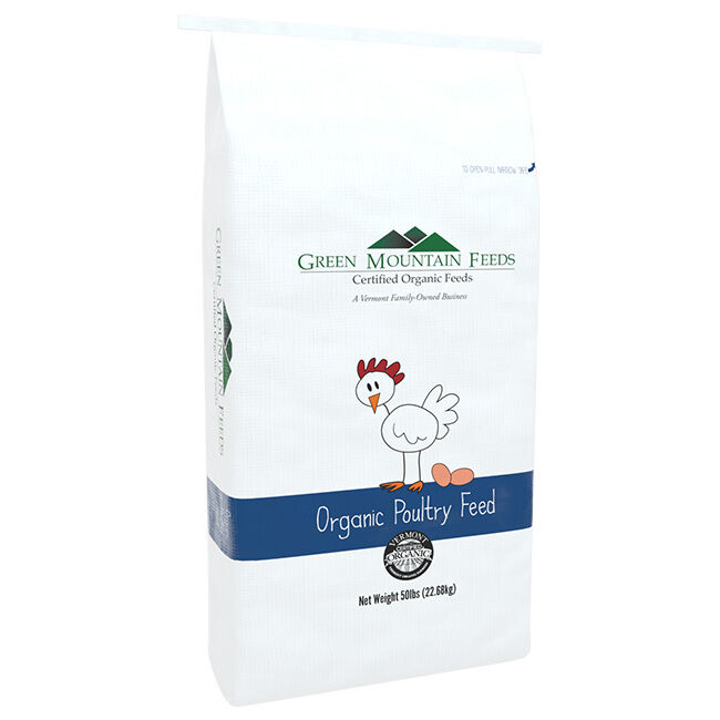 Green Mountain Feeds Organic 21% Turkey Grower Pellets - 50 lb image number null