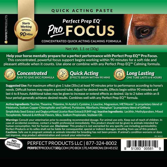 Perfect Prep EQ Pro Focus Concentrated Calming Paste - 30 cc Syringe image number null