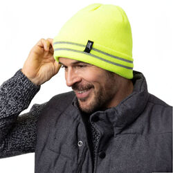 Heat Holders Men's Worxx Roll-Up Hat - Bright Yellow