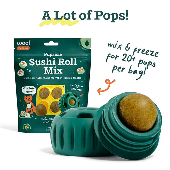 Woof Pupsicle Treat Mix - Sushi Roll - 5.5 oz image number null