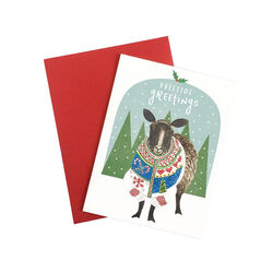May We Fly Festive Sheep Greeting Card