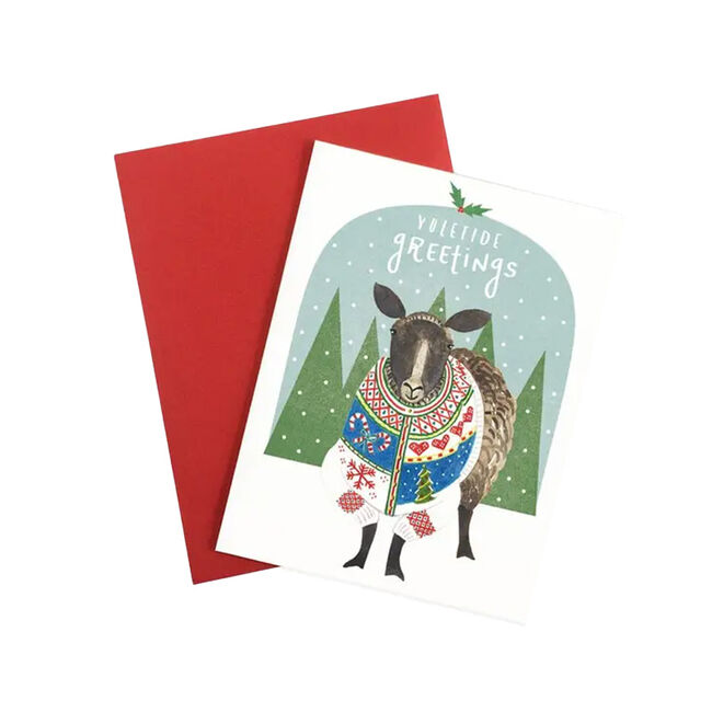 May We Fly Festive Sheep Greeting Card image number null
