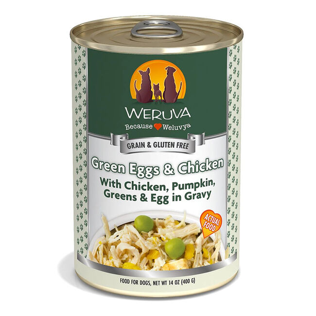 Weruva Classic Dog Food - Green Eggs & Chicken with Chicken, Pumpkin, Greens & Egg in Gravy - 14 oz image number null