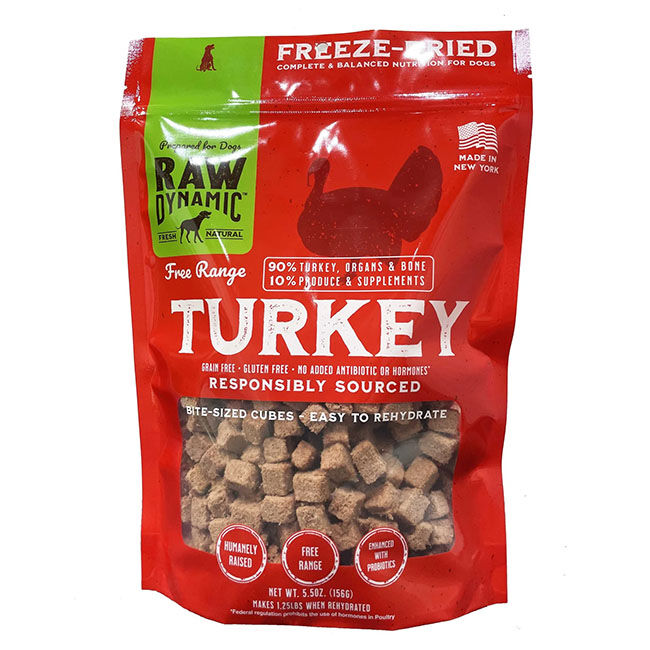 Raw Dynamic Freeze-Dried Raw Dog Food - Turkey Formula image number null