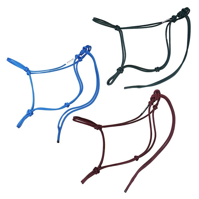 Knotty Girlz Soft 2-Knot Halter - 1/4" Premium Polyester Yacht Braid image number null