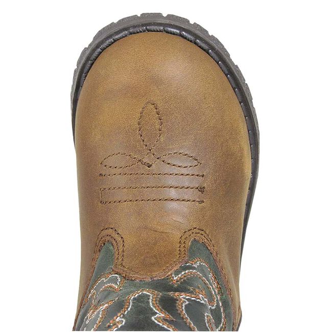Smoky Mountain Boots Toddlers' Hopalong Western Boots - Brown Distressed/Green Crackle image number null