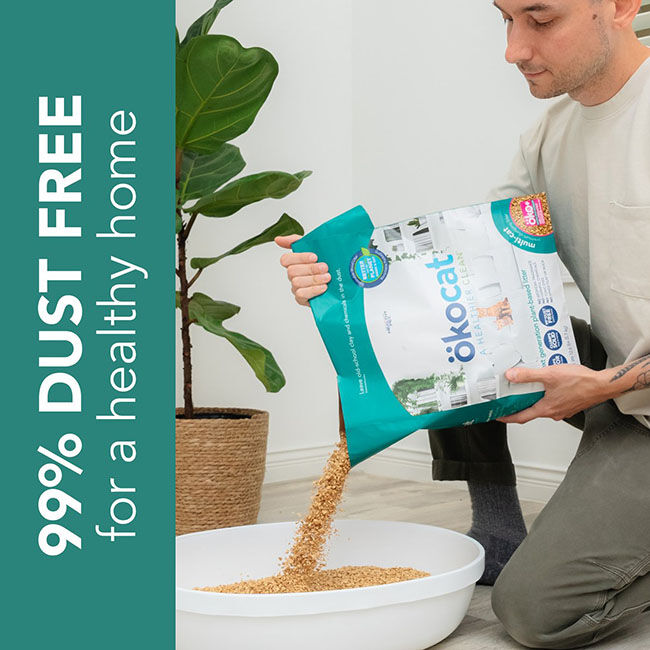 Okocat Multi-Cat Premium Clumping Wood Cat Litter image number null