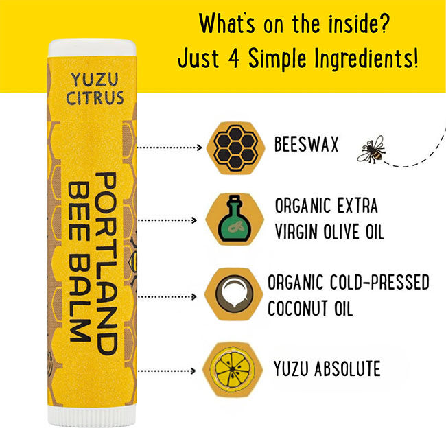 Portland Bee Balm Lip Balm - Yuzu Citrus image number null
