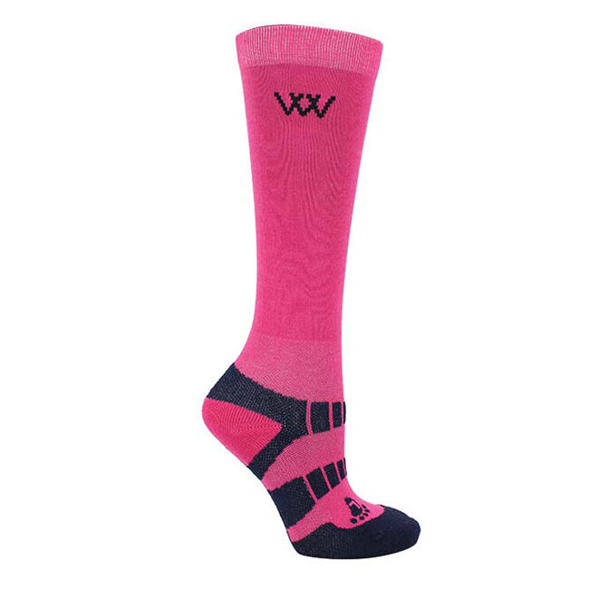 Woof Wear Young Rider Pro Socks - 2 Pairs - Pink/Navy image number null