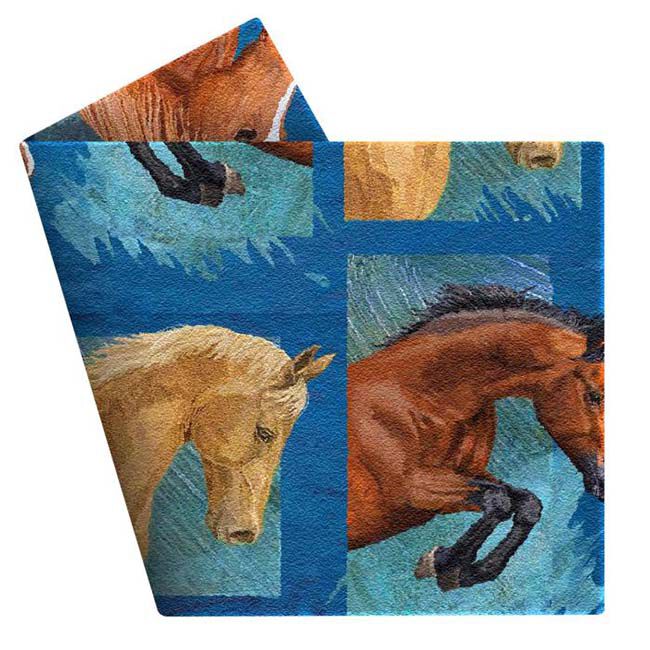 Kelley and Company Throw Blanket - Sport Horses image number null