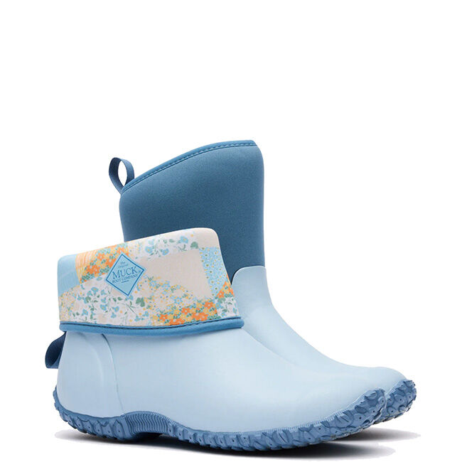 Muck Boot Company Women's Muckster II Mid Boot - Blue Quilt Floral image number null