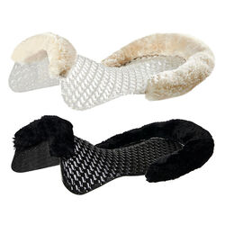 Acavallo Respira Gel & Sheepskin Non-Slip Cut-Out Flat Pad