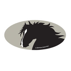 Horse Hollow Press Helmet Sticker - Horse Head with Blaze