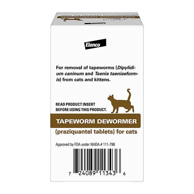 Elanco Tapeworm Dewormer for Cats - 3-Count image number null