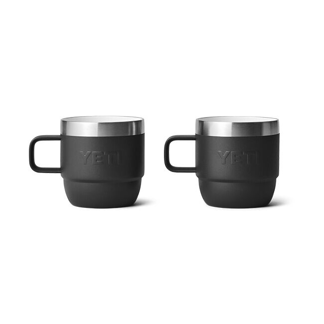 YETI Rambler 6 oz Stackable Mugs - 2-Pack - Black | The Cheshire Horse