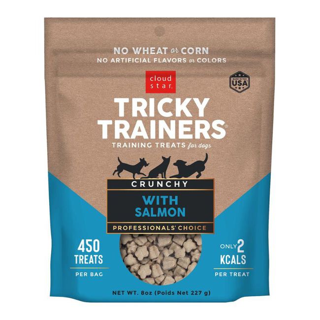 Cloud Star Tricky Trainers Crunchy Dog Treats - Salmon image number null