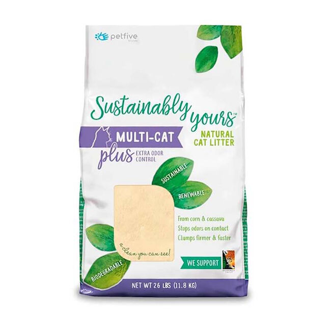 Sustainably Yours MultiCat + Natural Cat Litter 26 lbs The Cheshire