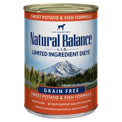 Natural Balance Limited Ingredient Diet Fish & Sweet Potato Formula Canned Dog Food 13 oz